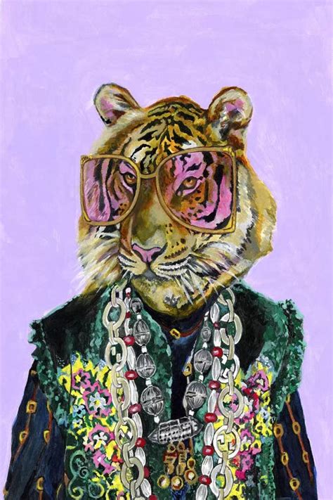 gucci tiger painting